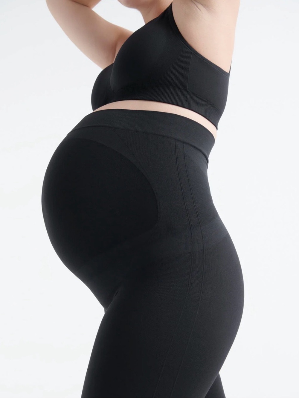 knix Black Maternity Seamless Support Leggings